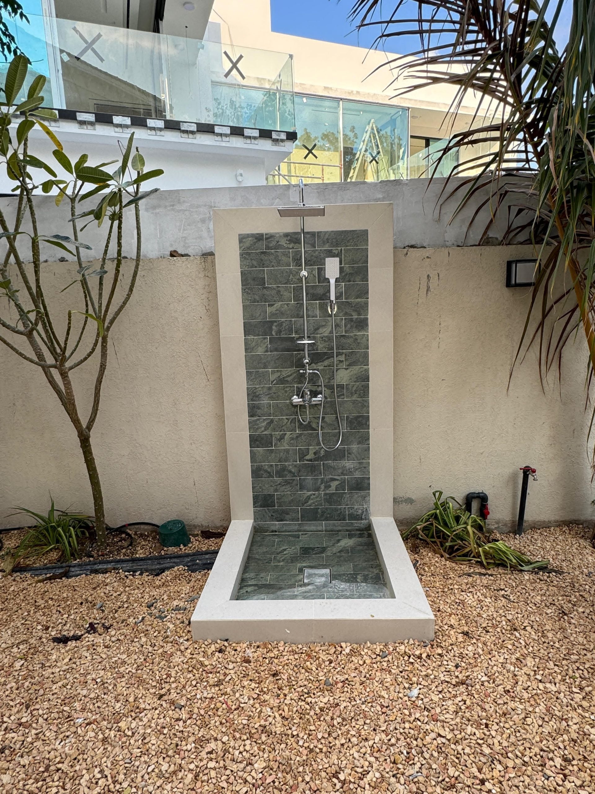 open shower 1 landscaping-open shower